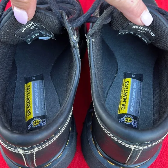 🏴󠁧󠁢󠁥󠁮󠁧󠁿 Dr. Martens MIE Black Chunky Cap Toe Platform Oxfords UK 5