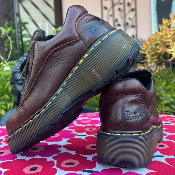 🏴󠁧󠁢󠁥󠁮󠁧󠁿 Dr. Martens MIE SUPER CHUNKY 7 Eye Vintage Platform Oxfords UK 6