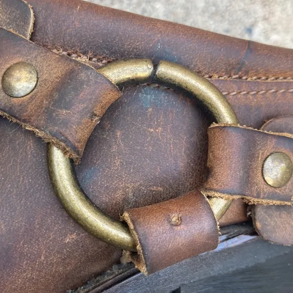 ☀️ Frye Harness Brown Leather Mules/ Clogs