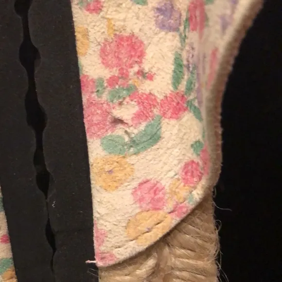 💖 LoveShackFancy double buckle floral straps slides rope wrapped, rubber sole