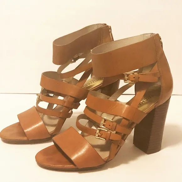 - Michael Kors Strap Block Heel Sandals