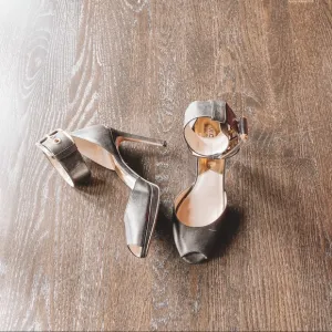 🛍️ Michael Michael Kors Black Open Toe Heels Size 8.5