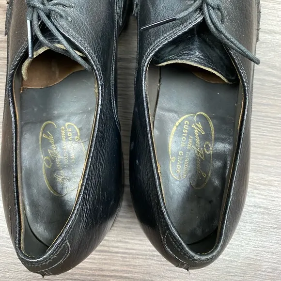 1950’s Nunn Bush Black Wingtip Oxfords 10.5 C