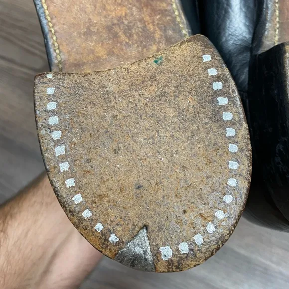 1950’s Nunn Bush Black Wingtip Oxfords 10.5 C