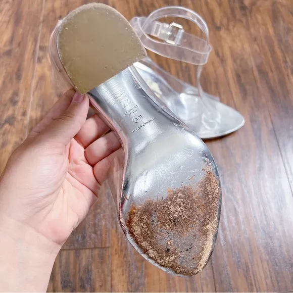3.1 Phillip Lim • Cody D'Orsay Heels open toe clear silver metallic pumps