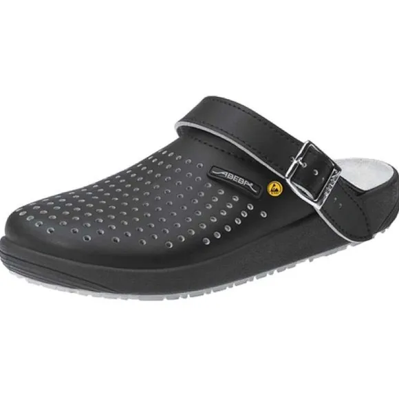 Abeba ESD Occupational Leather Clogs