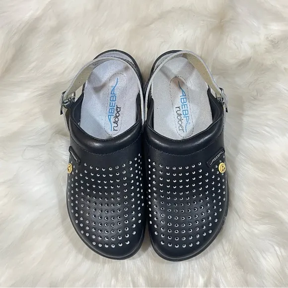 Abeba ESD Occupational Leather Clogs