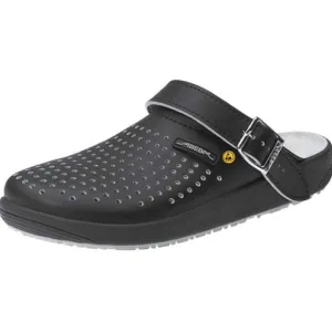 Abeba ESD Occupational Leather Clogs