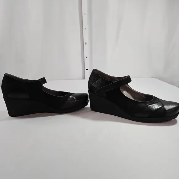 Abeo BIO System Black &amp; Suede Leather Loafers  Size 8.5 N