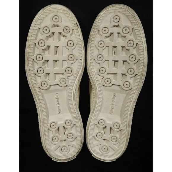 Acne Studios Distressed Ballow Tumbled Slip On Sneaker 37 7 Womens Beige $280