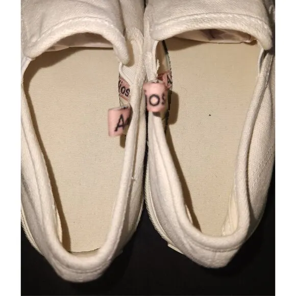 Acne Studios Distressed Ballow Tumbled Slip On Sneaker 37 7 Womens Beige $280