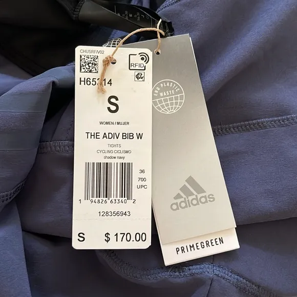 Adidas Adiventure Padded Cycling Bib Bikes Shorts - Shadow Navy - S