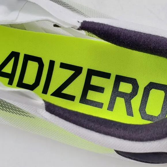 Adidas Adizero Ambition Track Spikes Running Shoes White Mens Size 13 IE5486
