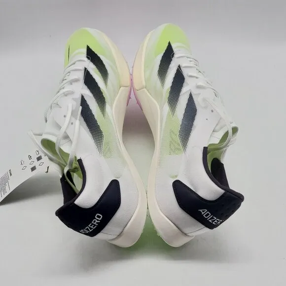 Adidas Adizero Ambition Track Spikes Running Shoes White Mens Size 13 IE5486