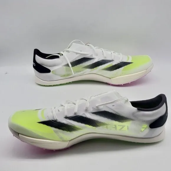 Adidas Adizero Ambition Track Spikes Running Shoes White Mens Size 13 IE5486