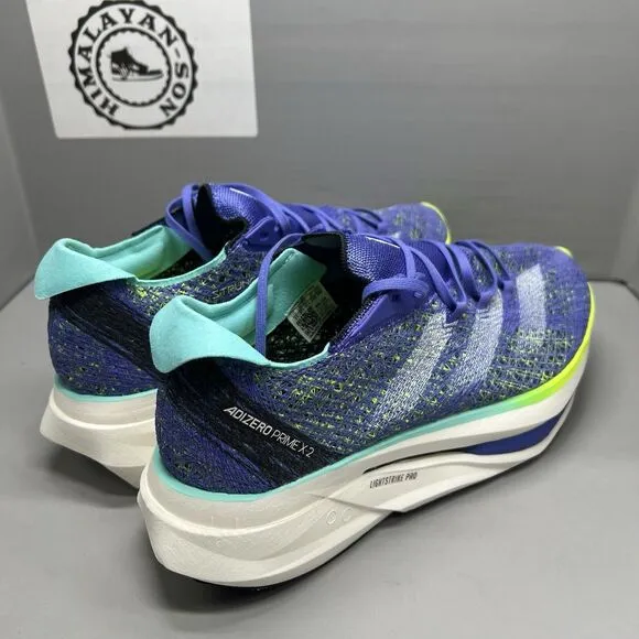 Adidas Adizero Prime X 2.0 Strung Running Shoes Cobalt Blue IF1209 Men Sz 10 NEW