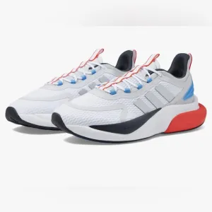 Adidas AlphaBounce   White Silver Red Blue Running Shoes HP6139 Men Size 10 NEW‎