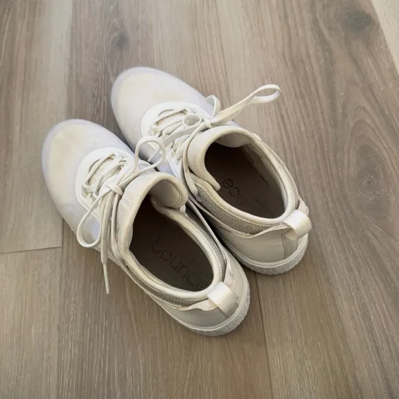 Adidas Bounce White Mesh Sneakers – Lightweight &amp; Comfortable
