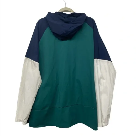 Adidas Color block Zip Up Windbreaker Hoodie Men’s Size 2XL