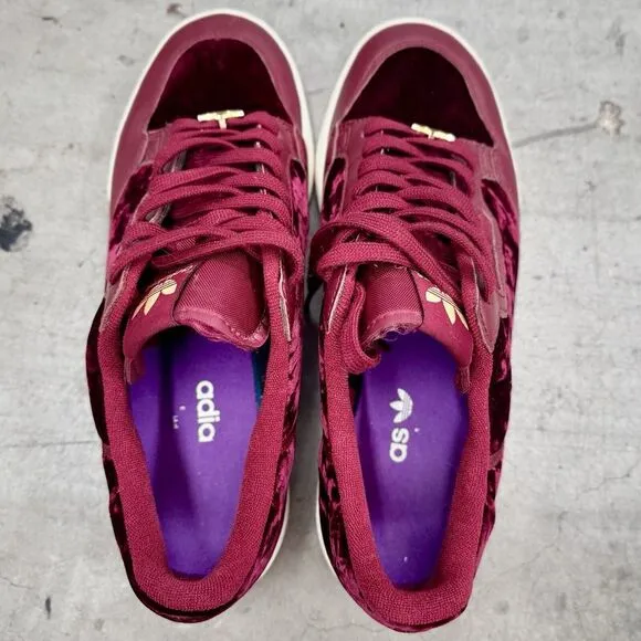 Adidas Continental 80 Velvet Pack Burgundy Royal‎ EH0173 Shoes Men's 10.5