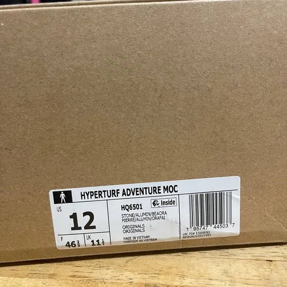 Adidas Hyperturf Adventure Slip On Outdoor Grey White Shoes Sneakers sz 12M NIB