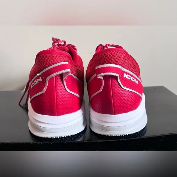 Adidas Icon 7 Turf Men’s 13 Sneaker Team Power Red/White/Solar S23713 Baseball