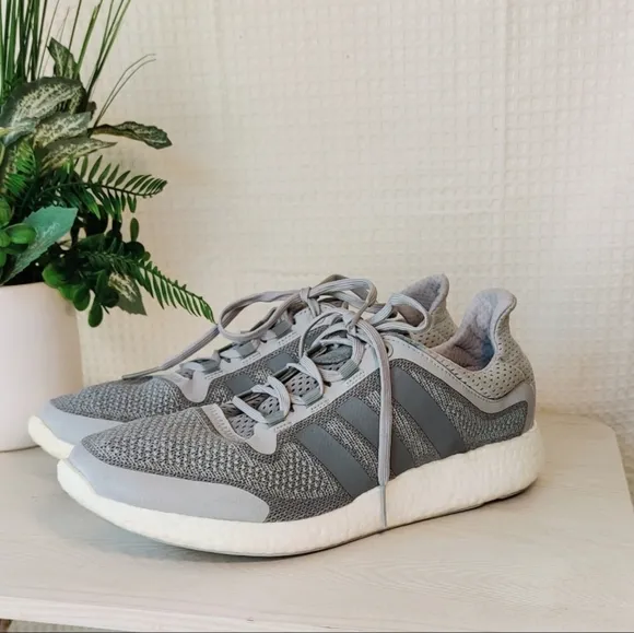 Adidas Men's Boost Running Shoes Gray Size 11.5