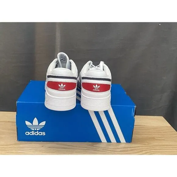 adidas Men’s Drop Step Low Shoes White/Grey/Red Size 11.5