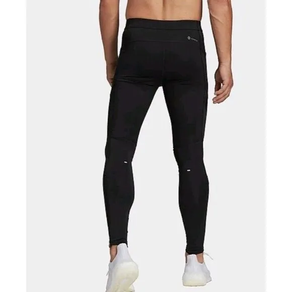 adidas Men's Own The Run Small Tights Core Black New Sealed Running Tights
