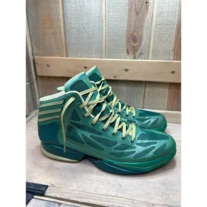 Adidas Mens Size 12 Sprint Web Adizero Green NO INSOLES - Rare Basketball Shoes