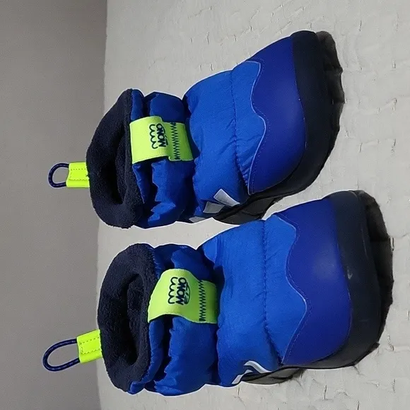 Adidas Monofit Kids Blue and Neon Green Shoes/Boots Slip In Sixe 9 5 K