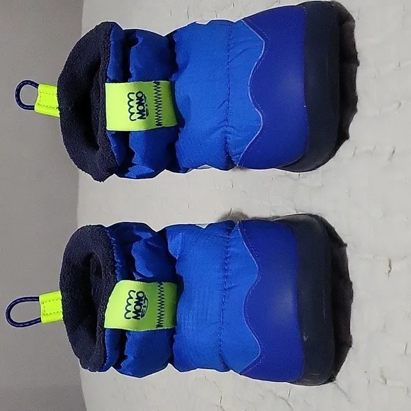 Adidas Monofit Kids Blue and Neon Green Shoes/Boots Slip In Sixe 9 5 K