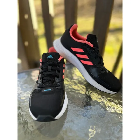 Adidas Runfalcon 3.0 Running Shoes Cushioned Lightweight Black Pink Size 5