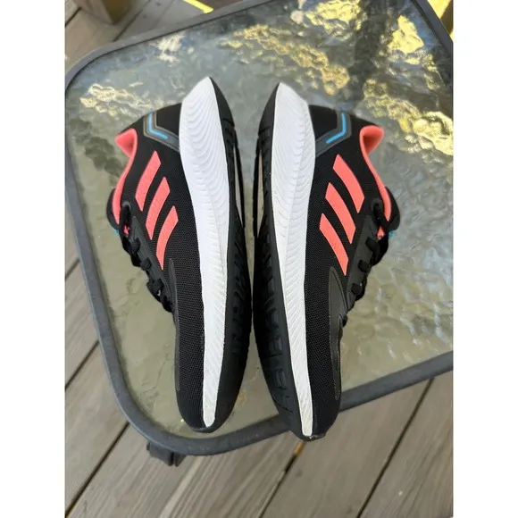 Adidas Runfalcon 3.0 Running Shoes Cushioned Lightweight Black Pink Size 5