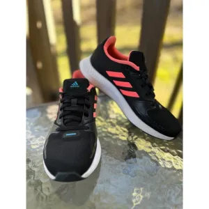 Adidas Runfalcon 3.0 Running Shoes Cushioned Lightweight Black Pink Size 5