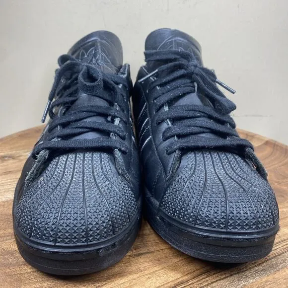 Adidas Superstar Triple Black Mens Size 12 Athletic Shoes Sneakers