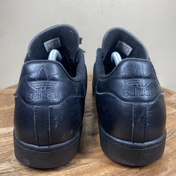 Adidas Superstar Triple Black Mens Size 12 Athletic Shoes Sneakers