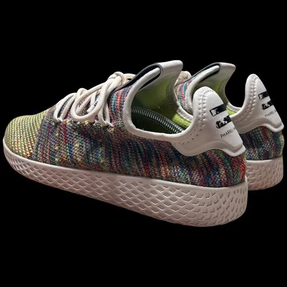 ADIDAS Tennis Hu Pharrell Holi Men's 9 Multi-Color Primeknit Sneakers Shoes