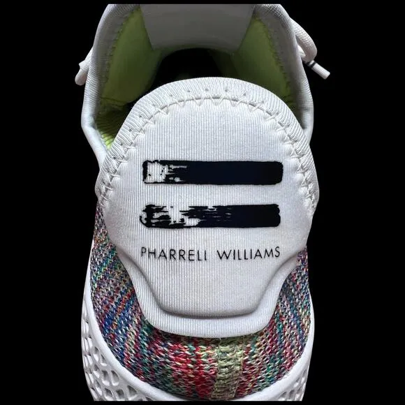 ADIDAS Tennis Hu Pharrell Holi Men's 9 Multi-Color Primeknit Sneakers Shoes
