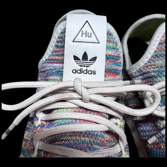 ADIDAS Tennis Hu Pharrell Holi Men's 9 Multi-Color Primeknit Sneakers Shoes