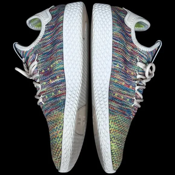 ADIDAS Tennis Hu Pharrell Holi Men's 9 Multi-Color Primeknit Sneakers Shoes