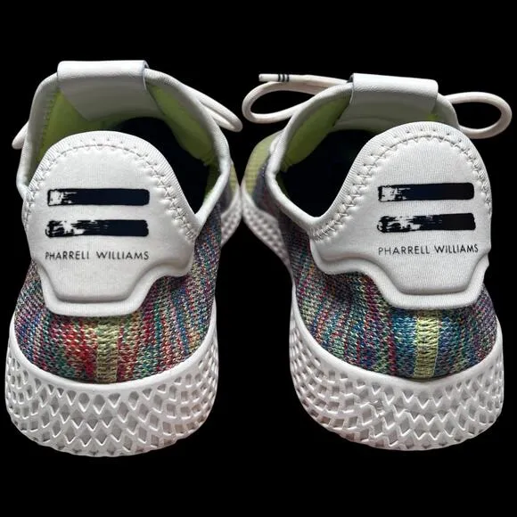 ADIDAS Tennis Hu Pharrell Holi Men's 9 Multi-Color Primeknit Sneakers Shoes