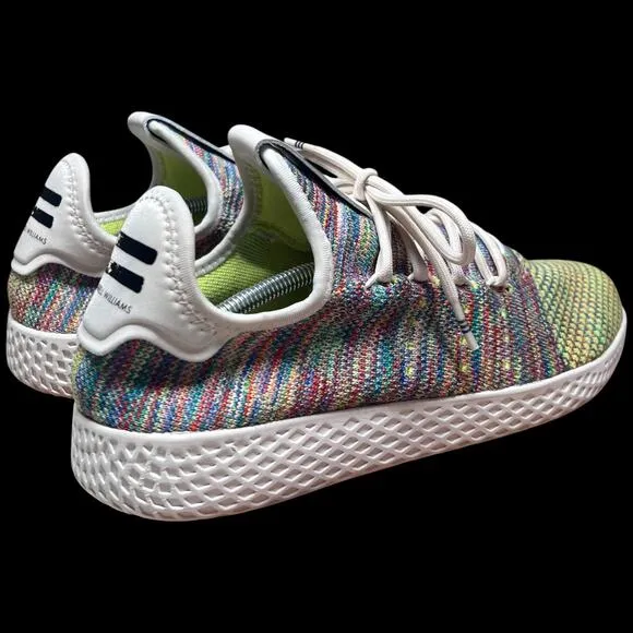 ADIDAS Tennis Hu Pharrell Holi Men's 9 Multi-Color Primeknit Sneakers Shoes