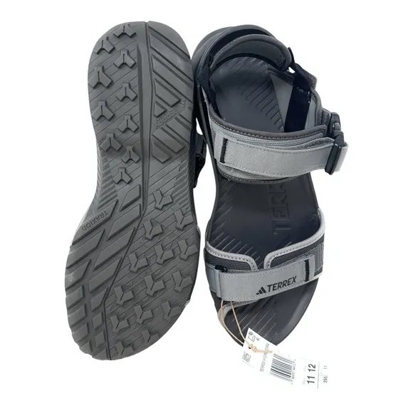 Adidas Terrex Hydroterra Sandal Mens Size 11 IE8009 Charcoal‎ Gray Black Outdoor