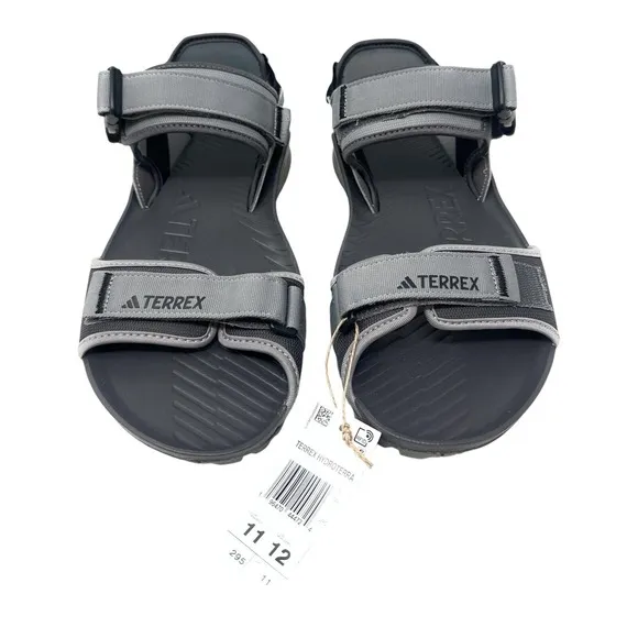 Adidas Terrex Hydroterra Sandal Mens Size 11 IE8009 Charcoal‎ Gray Black Outdoor