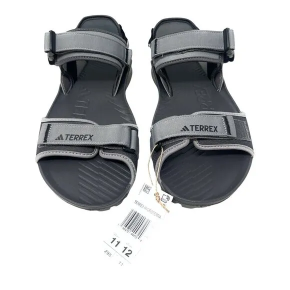 Adidas Terrex Hydroterra Sandal Mens Size 11 IE8009 Charcoal Gray‎ Black Outdoor