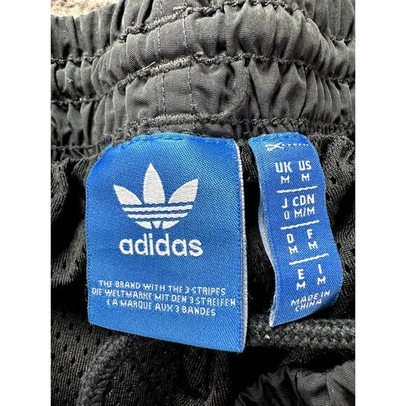 Adidas TNT Tape Wind Track Pants BS4662 Medium Black Lined Trefoil Logo