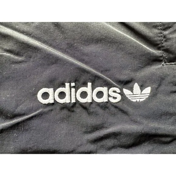 Adidas TNT Tape Wind Track Pants BS4662 Medium Black Lined Trefoil Logo