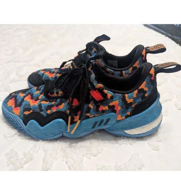 Adidas Trae Young 1 Pixels Boost Basketball Shoes Size 12 Pre-Owned Excellent