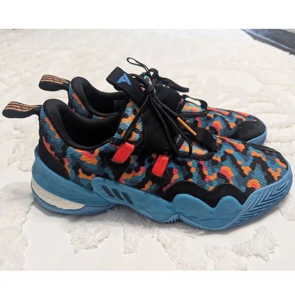 Adidas Trae Young 1 Pixels Boost Basketball Shoes Size 12 Pre-Owned Excellent